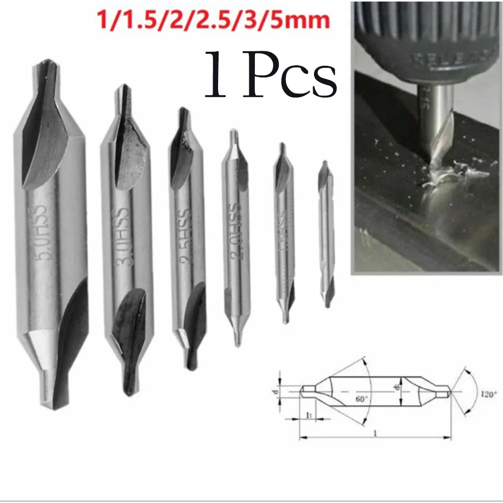 Combined Center Drill Bits HSS Countersink Bit for Lathe Metalworking 5 ...