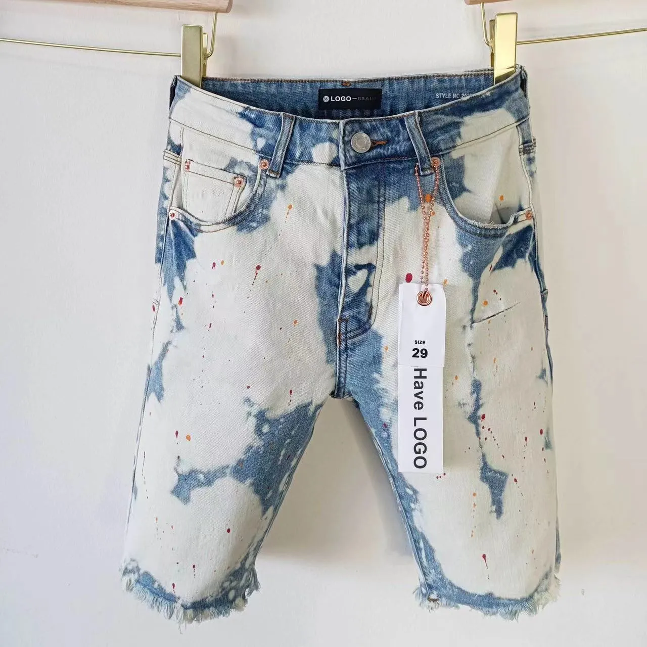 Shorts en jean de concepteur violet de haute qualité