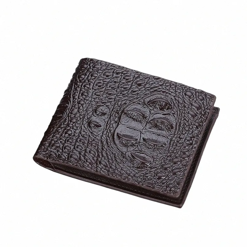 Baellerry 2022 New Short Men Wallets Crocodile Pattern Brand Card Holder Men's Wallet Small Coin Pocket Photo Holder Male Purse X1HI＃