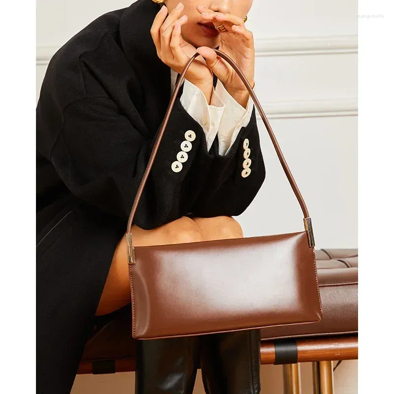 Sacs à bandoulière Sac carré sous les bras pour femmes sens avancé Bolsas Mujer utilisation quotidienne Bolsos Simple couture Sac De Femme