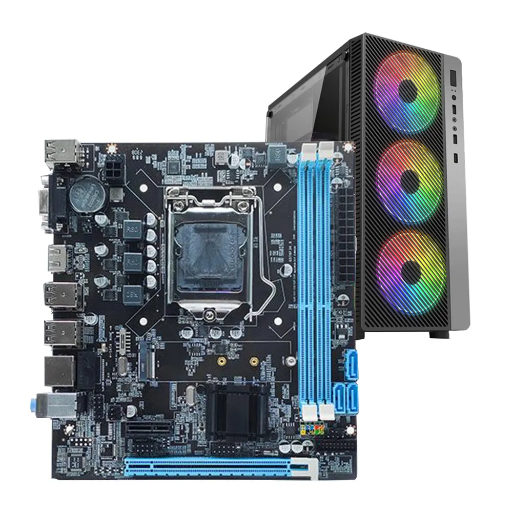 K scheda madre H61 LGA 1155 con processore I5 3570 e DDR3 8GB * 2