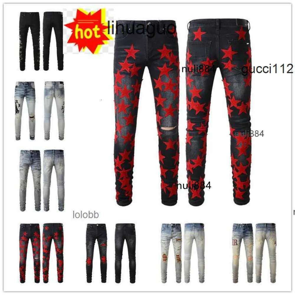 Arrivals Trousers amis Luxury Jeans amar COOLGUY WWXW miri Mens amari Designer Denim amirirlies Holes Clothing Man Jean AM Biker Pants 2024 New HISW