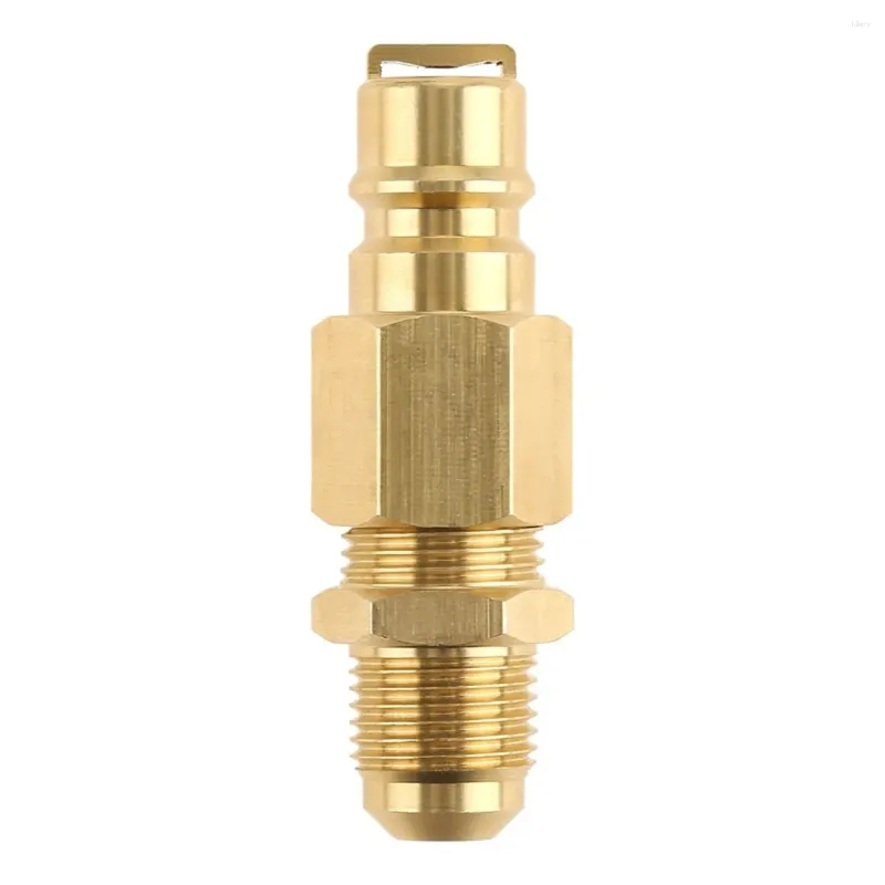 Tools 1pc Solid Brass 3/8" Male Flare Natural Hose Adapter Convert To Gas Quick Disconnect Plug Fitting No-leaking Parts
