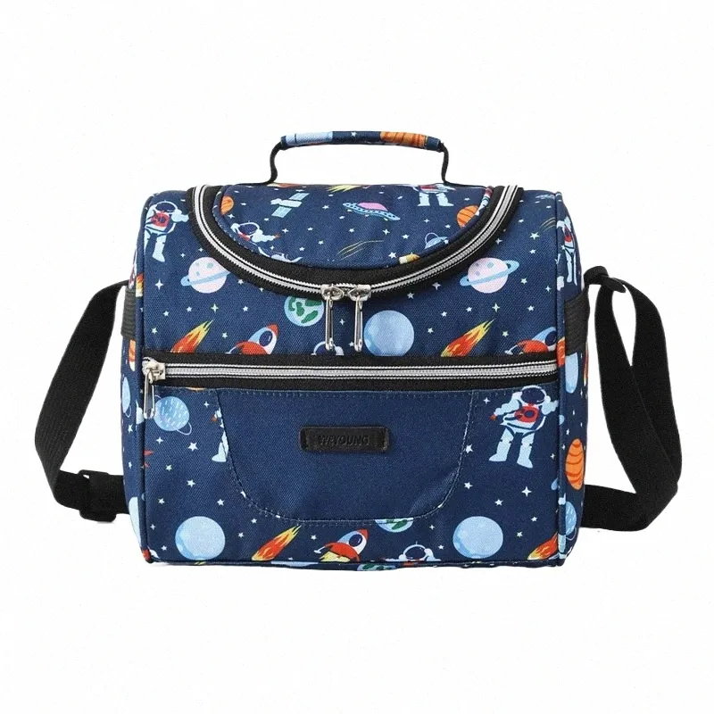 Nouveaux enfants Sac à lunch thermique isolé pique-nique glacière pour le travail scolaire / filles garçons femmes hommes sacs de stockage de nourriture réutilisables 2023 69Jm #