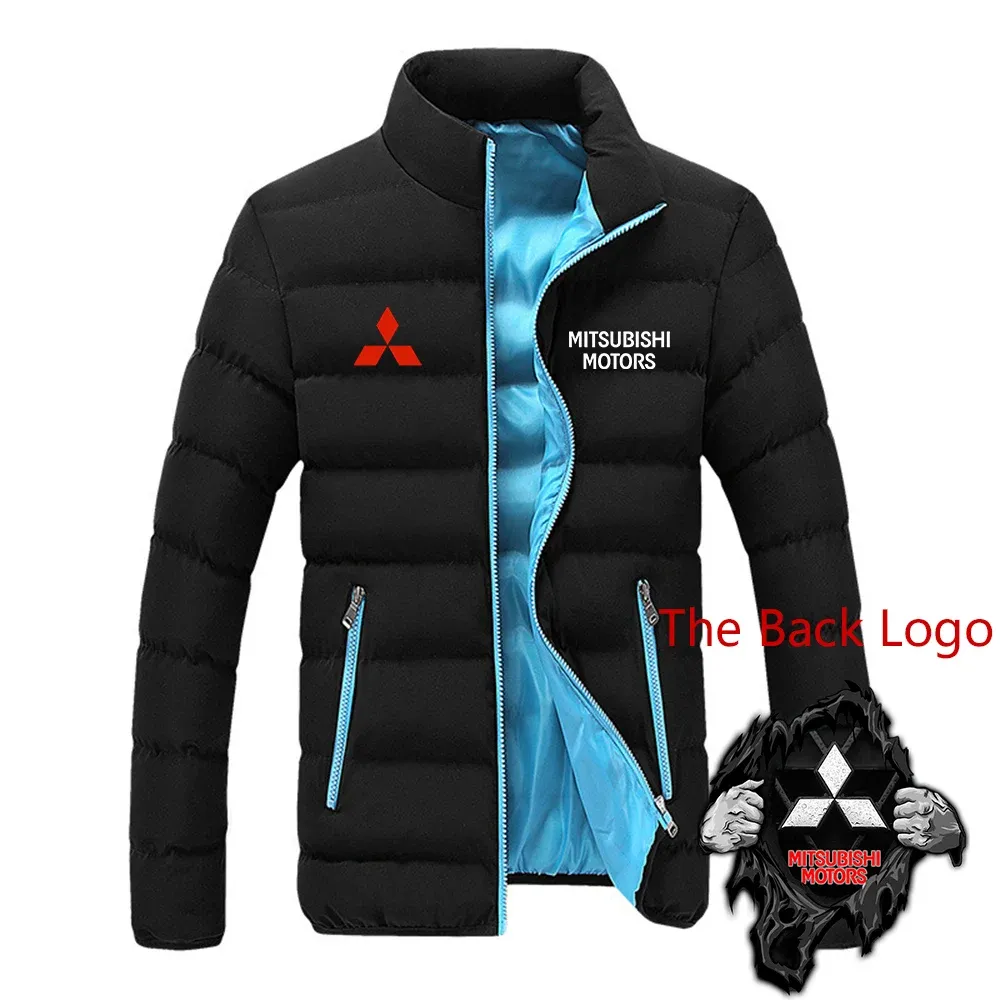 Mitsubishi Motors Men's Fleece-Lined Stand-Up Collar Winter Jacket