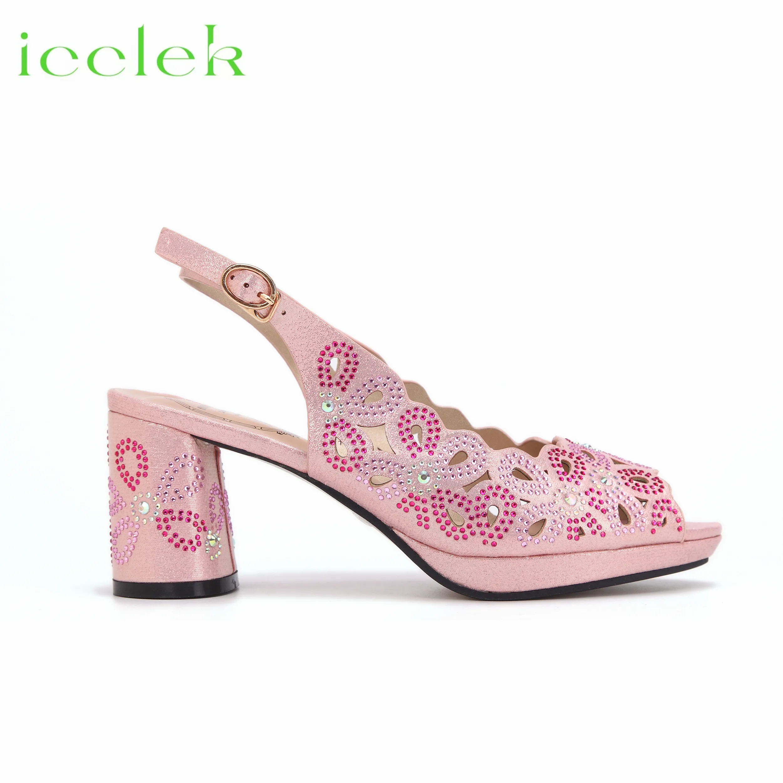 Pink Peep Toe Wedding Shoes \u0026 Bag Set: Elegant Hollow Design, Shop Now!  from Dhgate Dress Shoes - price 190.93, image size:2500x2500