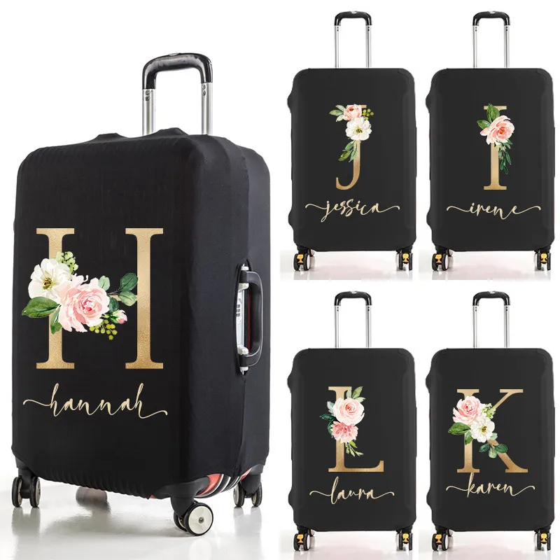 Personalized Initial Luggage Cover For 18 32 Suitcases Elastic Suitcase Accessory With Dust Cover From Ddmydesign 15.57 DHgate.Com