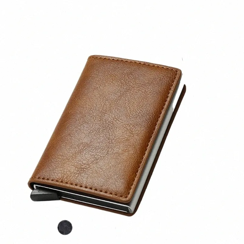 rfid Credit Card Holder Men Wallets Bank Cardholder Case Small Leather Slim Thin Magic Mini Wallet Smart Minimalist Wallet 2023 I1tK#