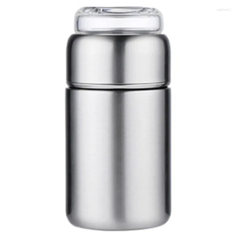 Water Bottles Creative Insulation Cup Tea Separation Portable 304 Stainless Steel Insulated Bottle