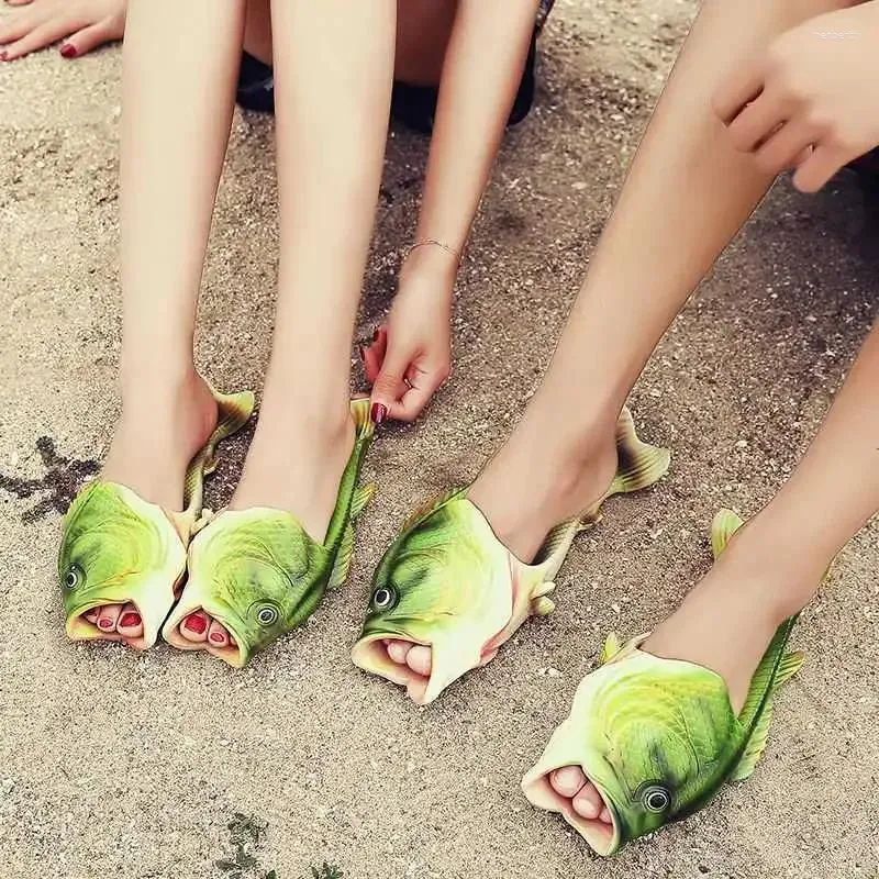 Slippers Men Summer Beach Style Soft EVA Man's Fish Shoes Unisex Slipper Boys Slides Fashion