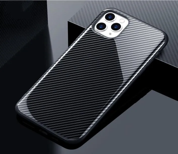 Shockproof Carbon Fibre phone Cases for apple iphone 12mini 12 11 pro max XS XR X 7 8 plus SE2 Full 11Pro Protective AntiKnock Ba3077684