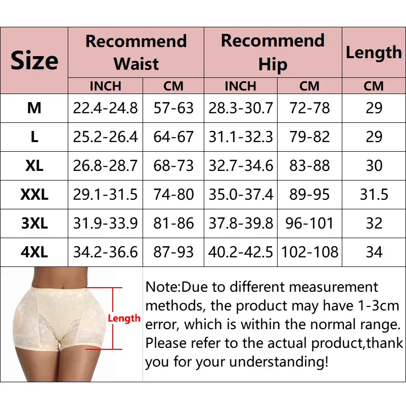 Culotte Push Up Fausse Fesses Rembourrée Hip Enhancer - Shapewear Femme Blanche