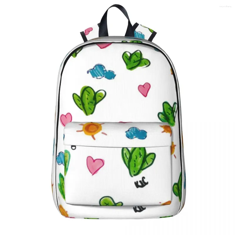 Backpack Cactus Pattern 1 Backpacks Boys Girls Bookbag Children School Bags Cartoon Rucksack Travel Shoulder Bag Large Capacity