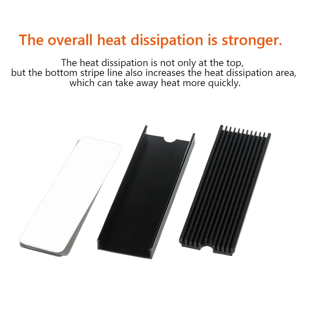 M.2 SSD NVMe Heat Sink heatsink M2 2280 SSD Hard Disk Aluminum Heat Sink with Thermal Pad for PCIe SATA M2 SSD PC