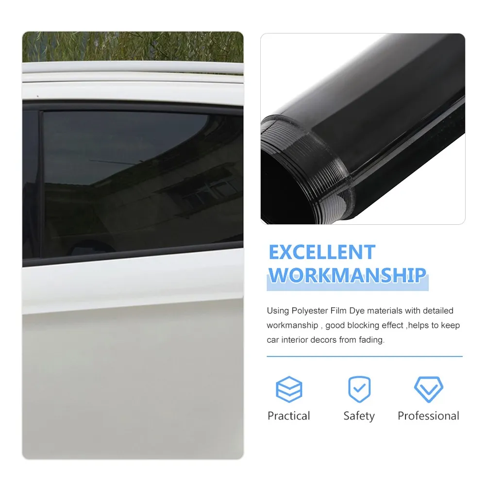 thumbnail image 2 of Window Tint Film – 35% Black Medium Smoke, 76cm X 3m (30in X 118in) – For Car, Van, Bus, Home Glass 2 of 5