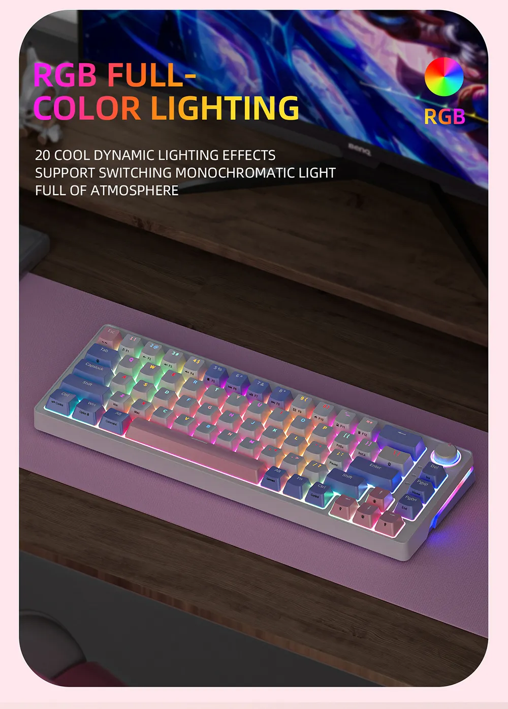 ZA68 Mini Gaming Mechanical Keyboard Wired Computer... From Ddmymaster ...