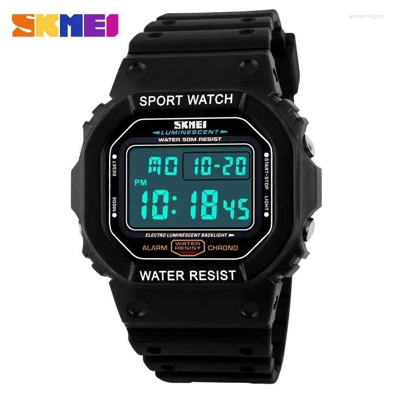 Zegarek Skmei 1134 Digital Sport Watch for Men Waterproof Military Stopwatch Electronic Randwatch Męskie budzik 1628 RELOJ