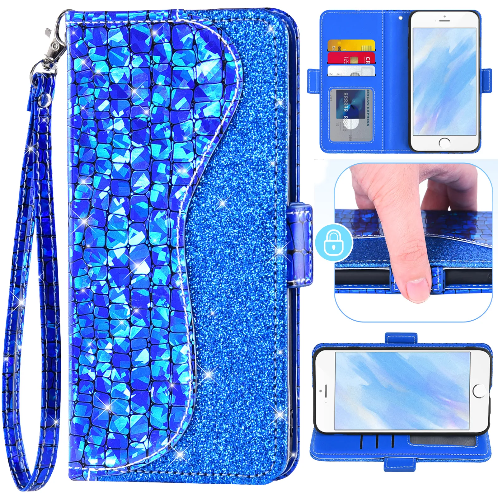 Wallet Case for Razer Phone 2 with Credit Card Holder Slot Genuine Leather  Flip Cover Shockproof Sequin Glitter from Dhgate Cell Phone Pouches - price  19.64