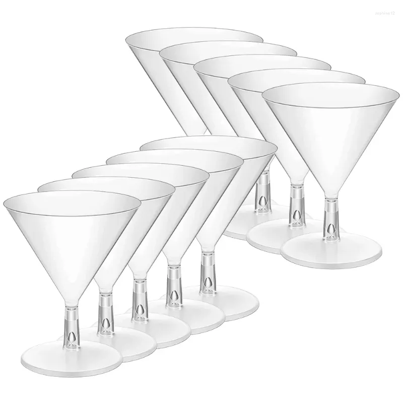 Wine Glasses 10pcs Plastic Cup Party Cocktail Whiskey Wineglass