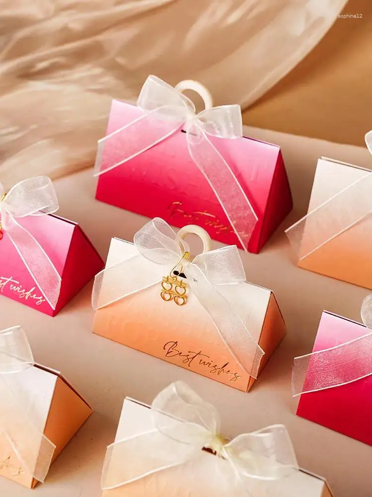 Geschenkverpackung Hochzeitsbox 2024 European Advanced Sense Verpackungsbeutel Party bevorzugt Candy Babypartyzubehör Vorzustellungen