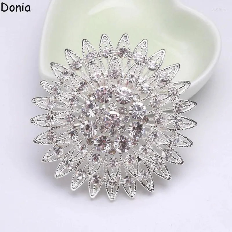 Broches Donia bijoux cour européenne et américaine strass broche haut de gamme cadeau dames manteau écharpe accessoires alliage