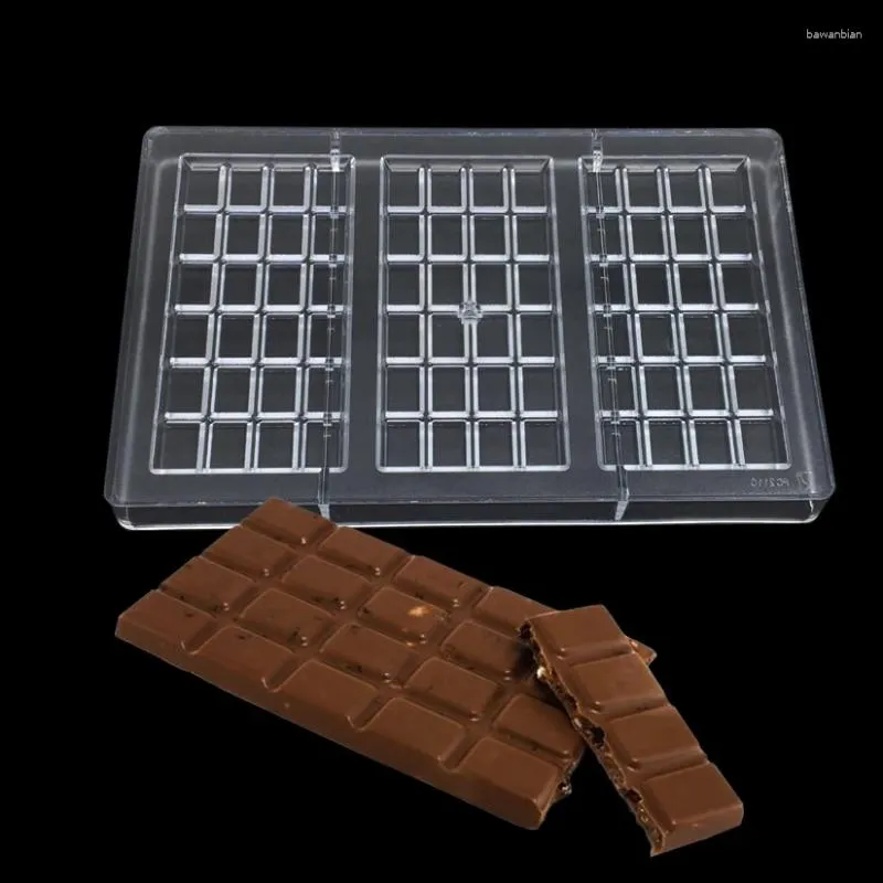 Moldes para hornear Rectángulo 3D Molde de chocolate DIY Candy Jelly Fondant Cake Decorating Herramientas Moldes