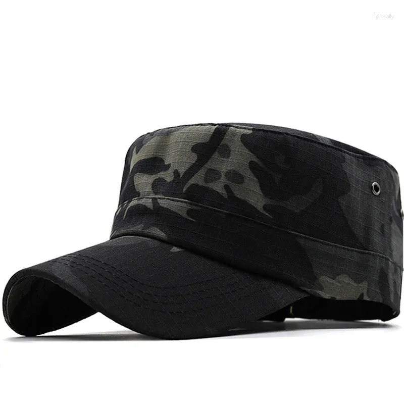 Berets Python Fashion Men's Pattern Camouflage Army Hat Ladies Tactical Training Fishing Hunting Hiking Sports Flat Baseball Cap