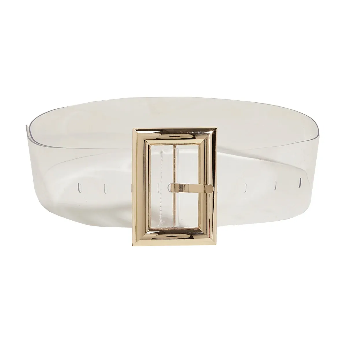 Transparent Belt. Oversized clear belt. Transparent Vegan Belt for Men - 35MM | The Whistle | Vegan  main image 3