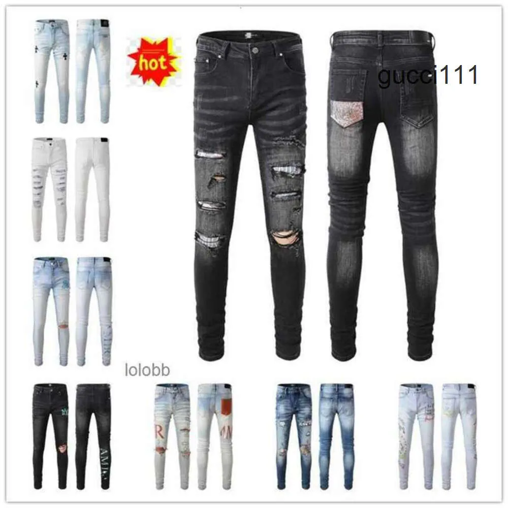 Vêtements pour hommes amirirlies Jeans COOLGUY amari DMUH Arrivées amilirs Luxury Denim 2024 Holes Jean Designer Biker Pants Pantalons # 037 AM Man UNTU New UNTU KRPP