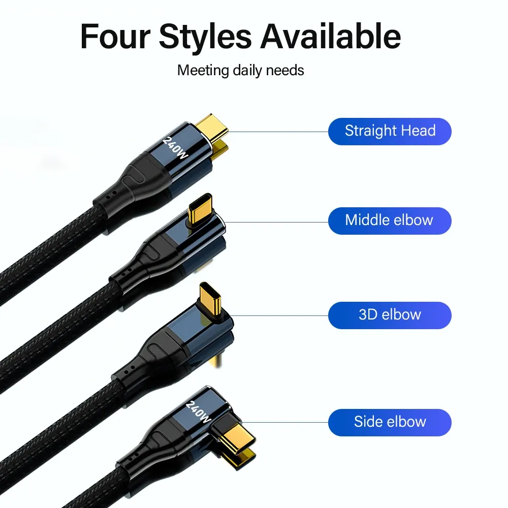 240W PD3.1 USB Type C tot C -kabel snellaaddraad voor iPhone 15 Plus Pro Max PS5 Switch Samsung MacBook 5A snellaadkabel