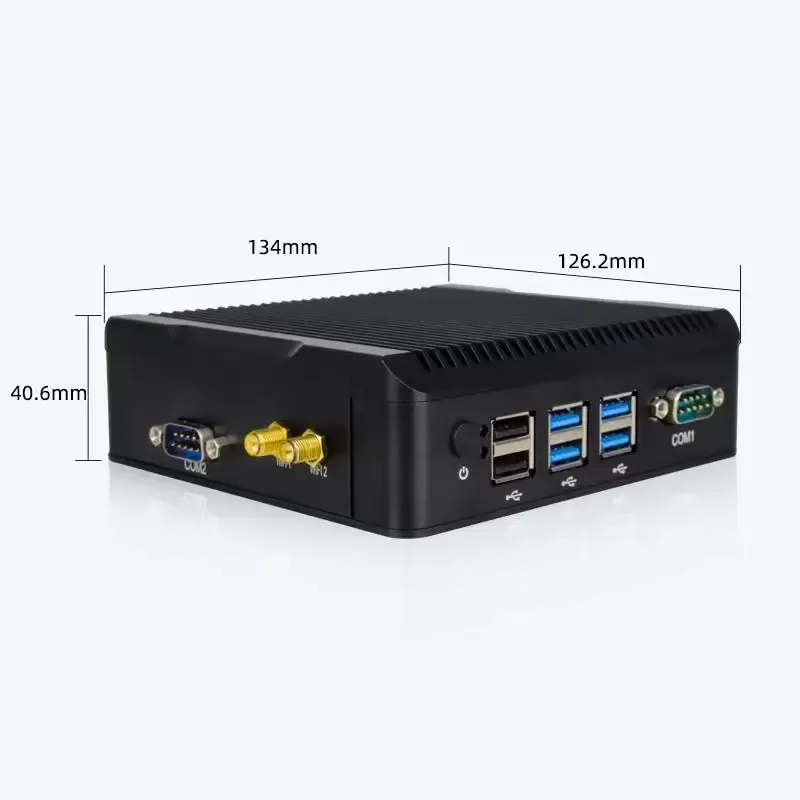 TexHoo Mini Itx Industrial Motherboard Pc Linux Ubuntu 2Com 2Lan Industrial Server Mini Computer