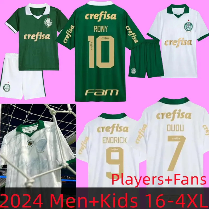 2024 2025 Palmeira Dudu Soccer Jerseys 2024 Home Green Breno Lopes Rony G.Gomez Shirt Away D.Barbosa Lucas Lima G.Menino Mina G.Veron Men and Kids Kit Football Uniforms