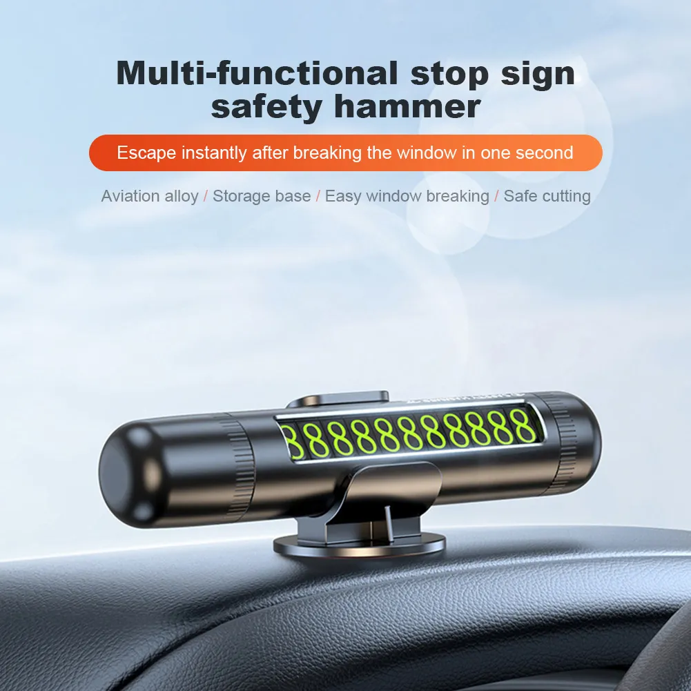 4 Pcs Car Safety Hammer, 2-in-1 Car Emergency Escape Tool Kit