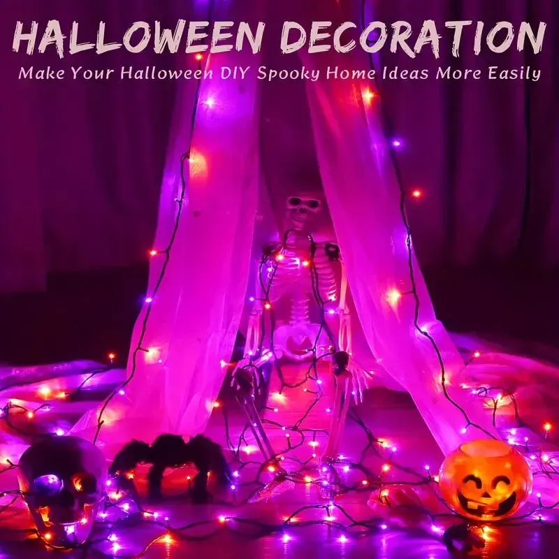 Pumpkin Lanterns and LED String Lights
