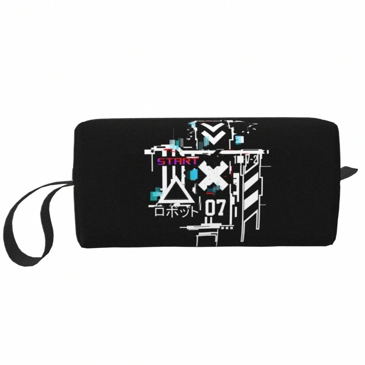 simpatica borsa da toilette da viaggio Techwear per le donne Borsa giapponese Future Tech Street Wear Style Trucco Borsa cosmetica Kit Dopp di stoccaggio di bellezza L2N8 #