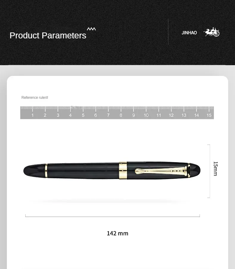 Elegant Fountain Pen With Oblique Nib Premium Writing Instrument For ...