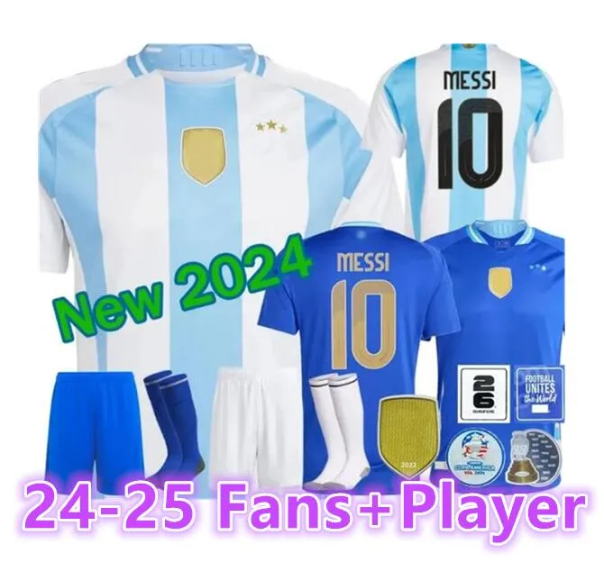 MESSI ArgENtiNA Maillot de football 2024 Copa America Cup Camiseta Kids Kit 25 National 24/25 Domicile Femme Maillot de football Joueur DI MARIA LAUTARO MARTINEZ Plus Taille 4XL66