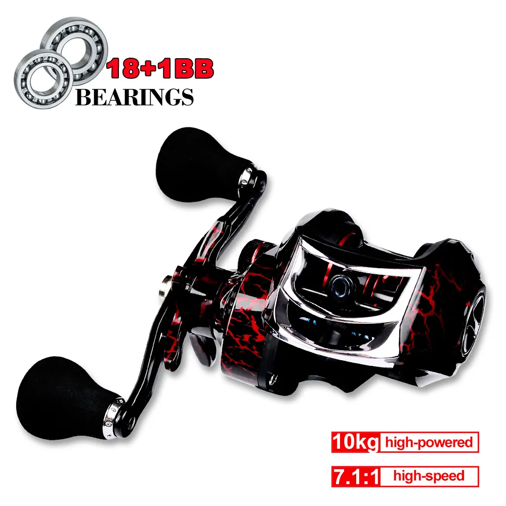 JAPAN 18+1BB Dual Brake System Baitcasting Reel 8KG Max Drag 7.1:1 High  Speed Fishing Reel for Carp Bass from Dhgate Monofilament Line - price  285.69