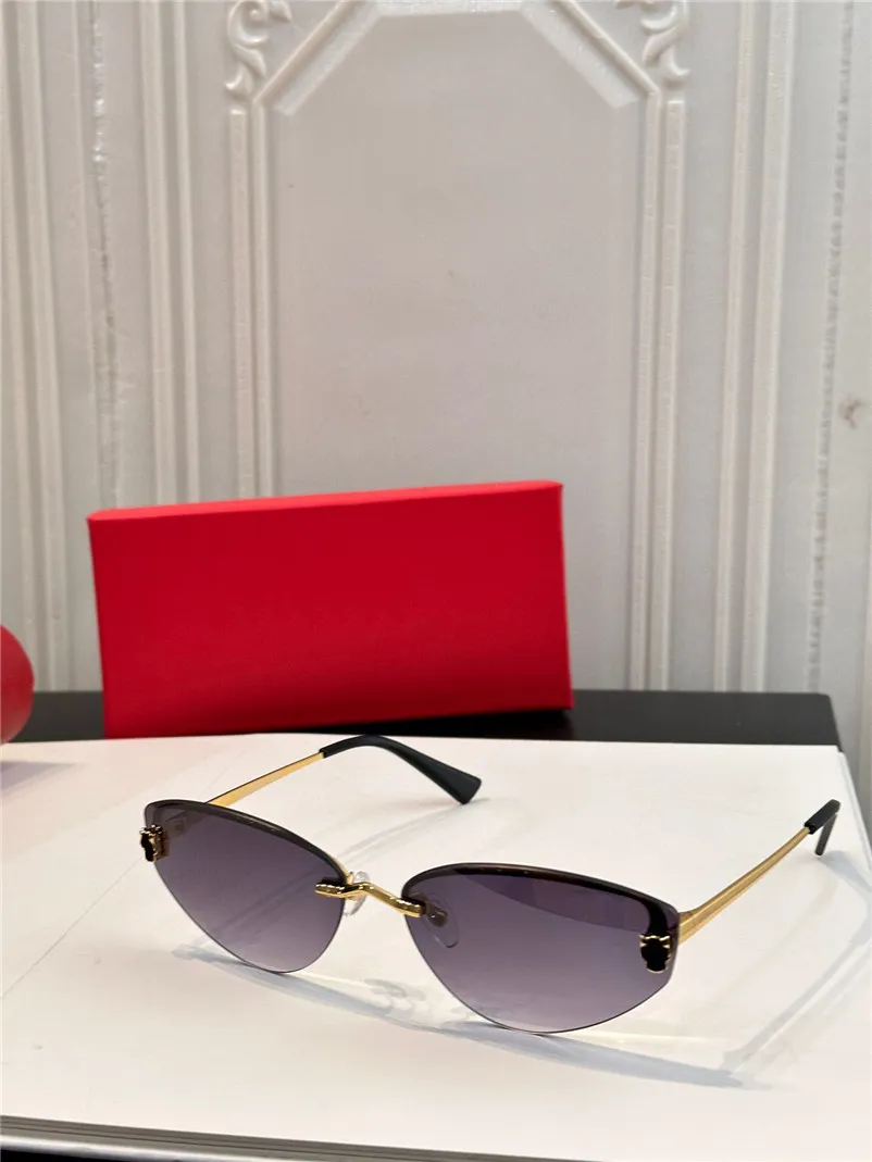 New Fashion Cat Eye Sunglasses 0431S Metal Half... From  display picture 3