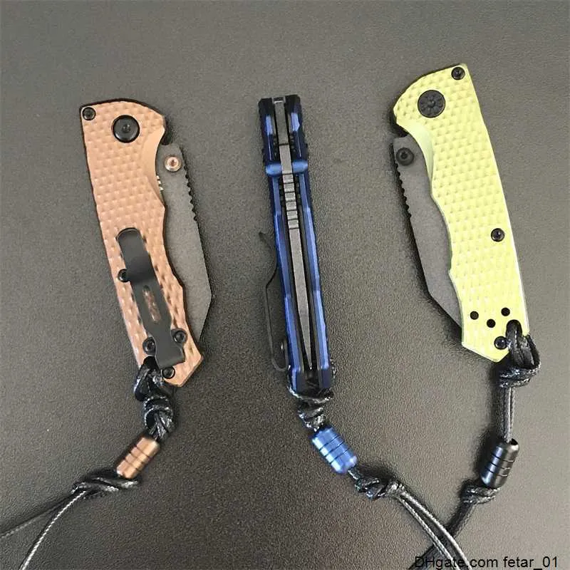 BM 290 Folding Knife Aluminum Handle M4 Blade High Hardness Outdoor Camping Portable Defense Pocket Knives