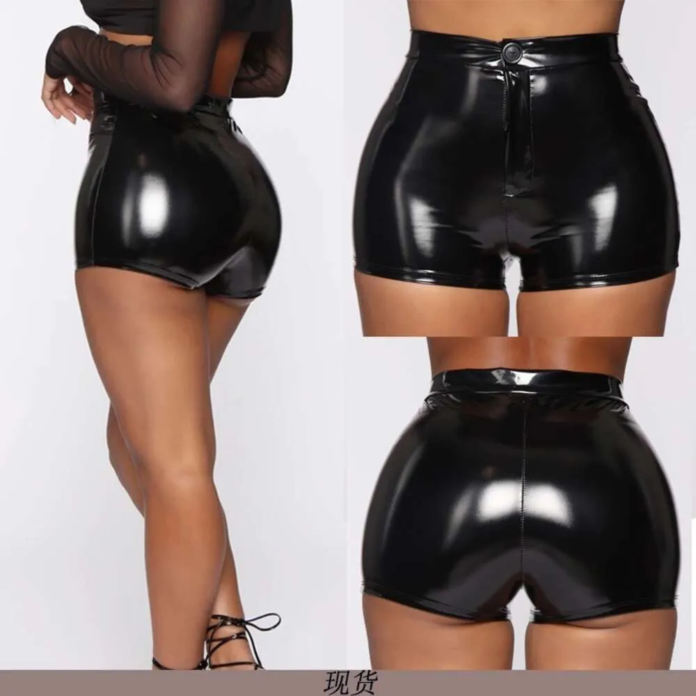 Designer Shorts Are Selling Well Pu Leather Solid Color Fashionable Sexy Buttocks Large Hot Pants 4w99