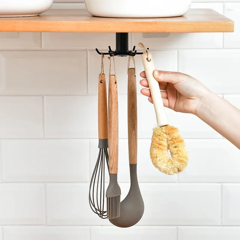 Gancio portapiatti superiore creativo e da bagno per riporre utensili da cucina, organizer multifunzionale