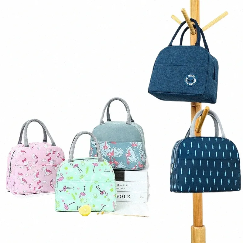 Sac isotherme thermique Boîte à lunch Sacs à lunch pour femmes Hommes Enfants Sac de réfrigérateur portable Fourre-tout Sacs à main refroidisseur frais Sac de nourriture pour le travail j21j #