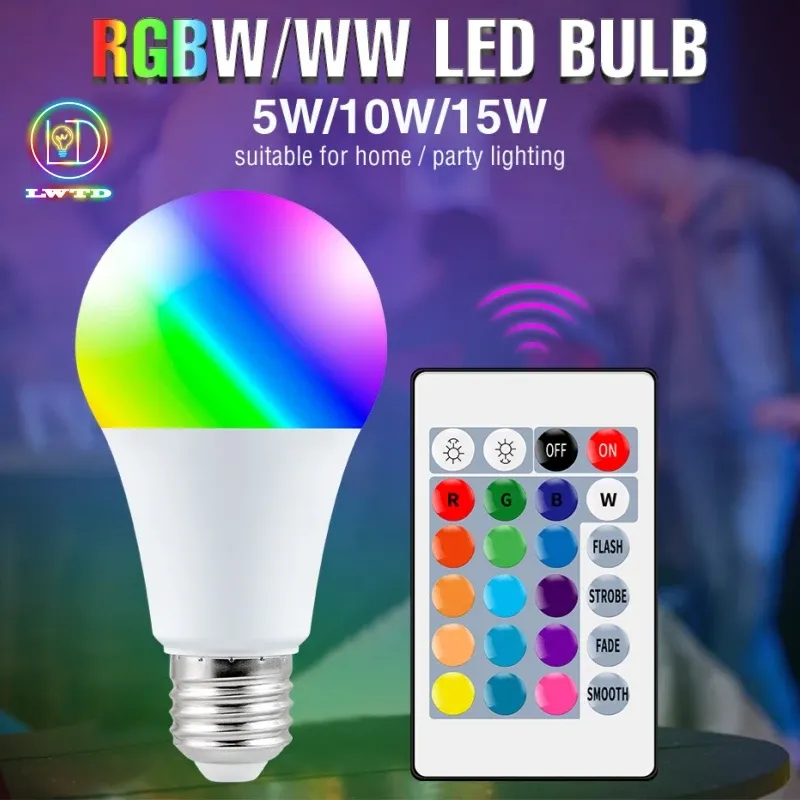 Rgb Led Bulb 7 Color Code RGB LED Bulb E27 5W 15W 220V Seven Color Lights... From Ddmylovely, $41 ...