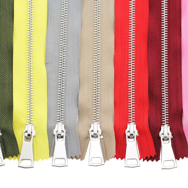 5# 70/90cm Metal Zippers Double Slider Open End Zip DIY Sewing Tools Down Garment Jacket Coat Clothing Tailor Repair Accessories