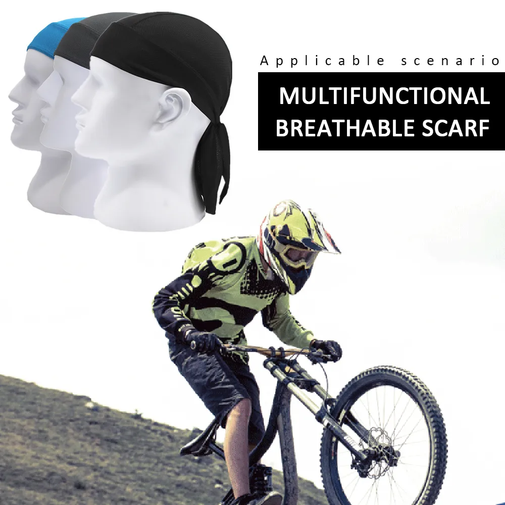Foulard de tête à séchage rapide pour hommes,casquette de cyclisme pure,écharpe de course à pied