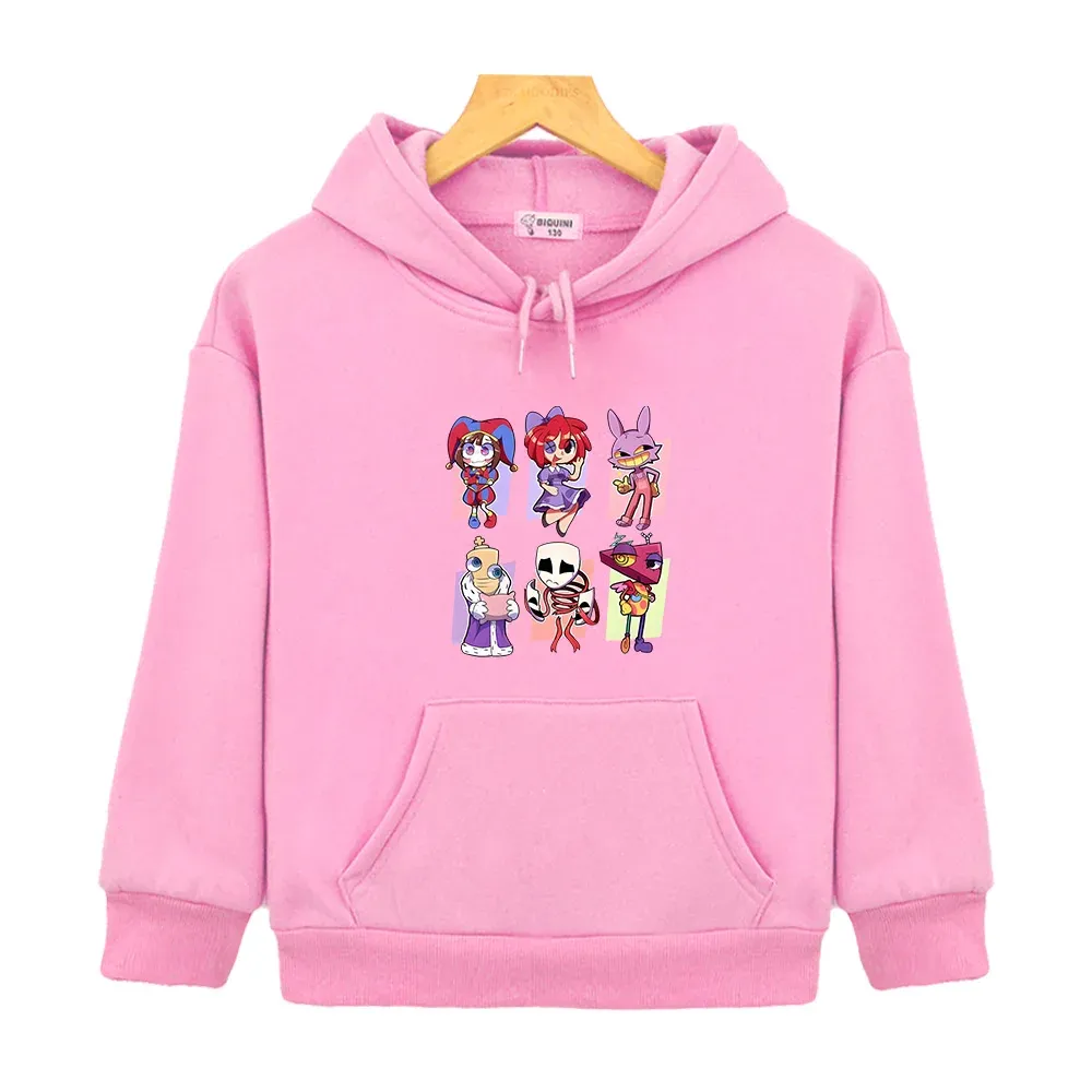 Kawaii Pomni Jax Gangle Kinger Zooble Ragatha hoodies for