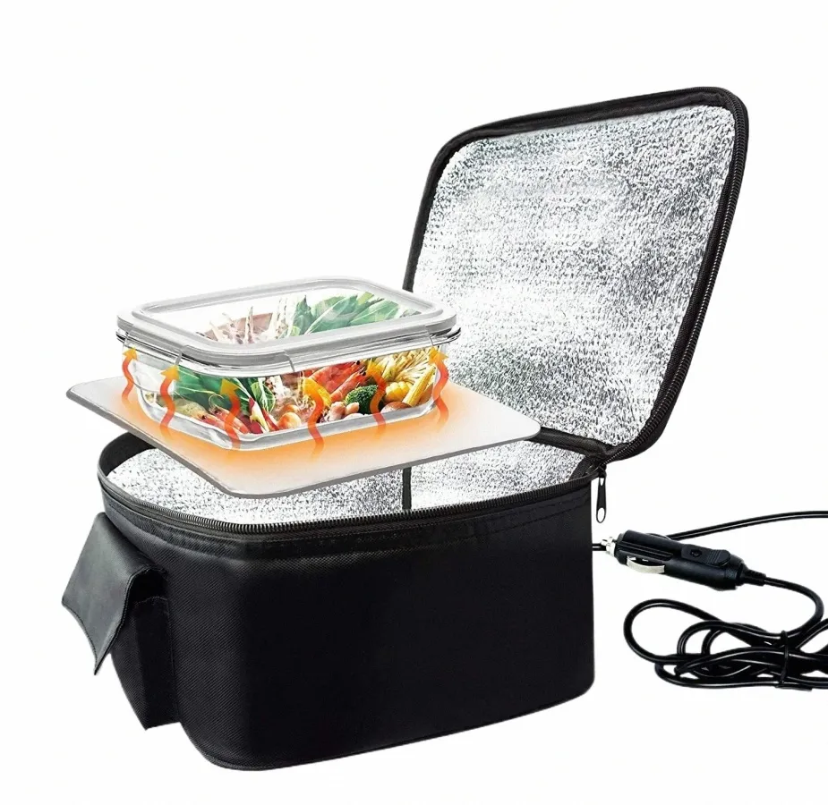 Borsa portatile per alimenti Wr, borsa per pranzo elettrica per auto da 12 V Persal Wr, per cucinare gli alimenti, per riscaldare il pranzo per lavoro Druck/Picnic/Cam y3wN #