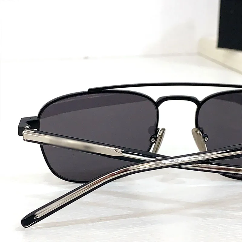 Modische Herren- und Damen-Sonnenbrille, neuartige lackierte Metallspiegelbeine SL665, dreidimensionale Volltextur, super gute UV400-Retro-Vollformat-Sonnenbrille