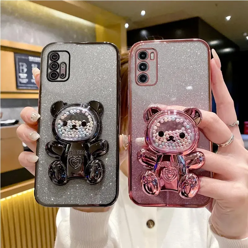 DHgate.com:2024Upgraded Soft Silicone Bear Phone Case with